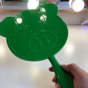 Green Pig Hand Mirror